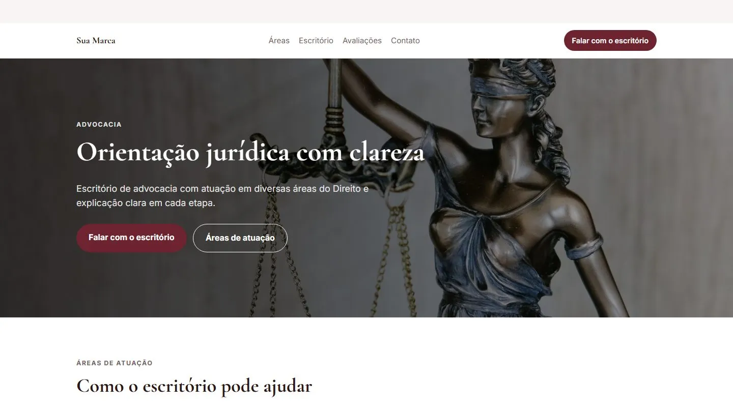 Estudo de design · não é projeto de cliente: Advocacia consultiva