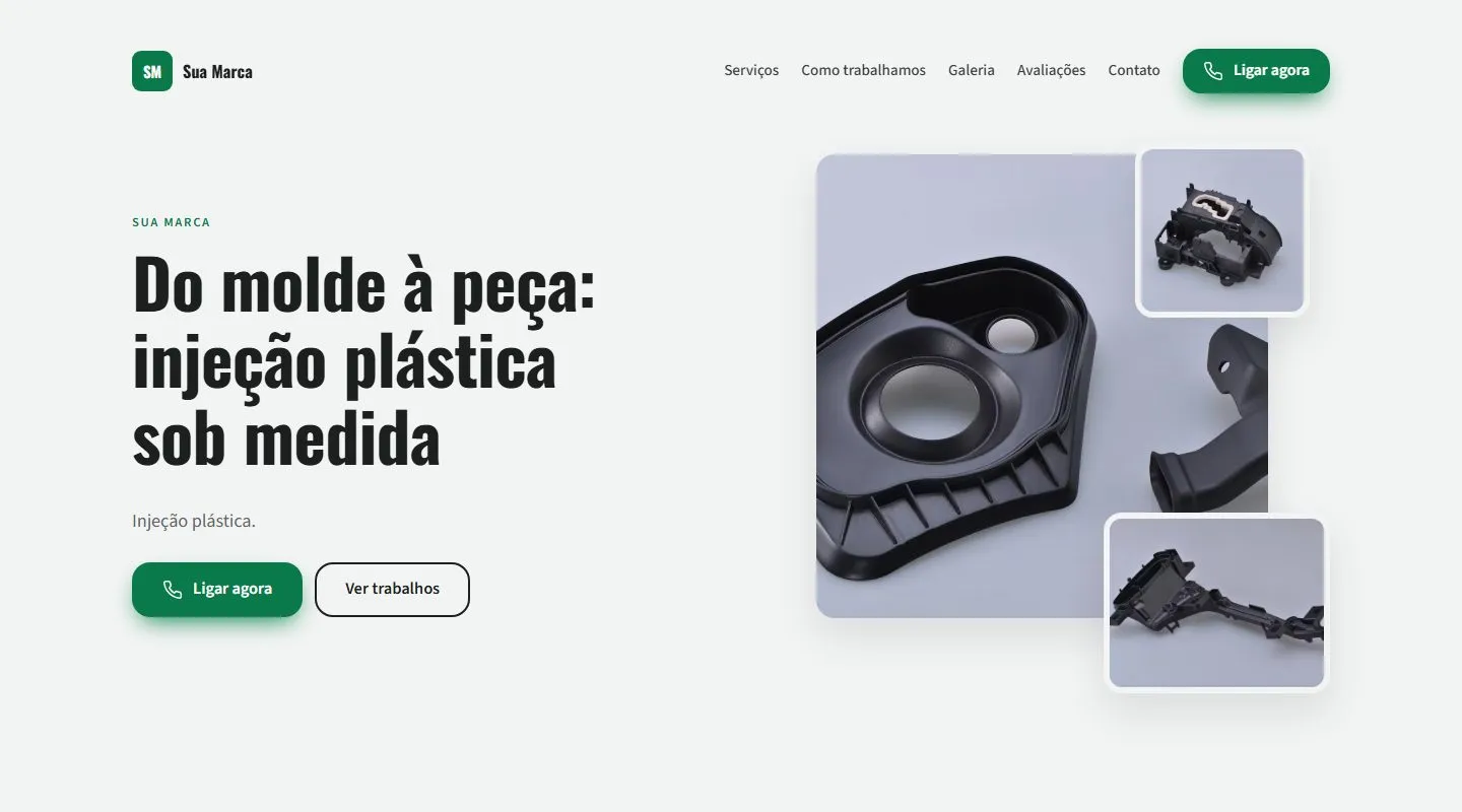 Estudo de design · não é projeto de cliente: Injeção plástica